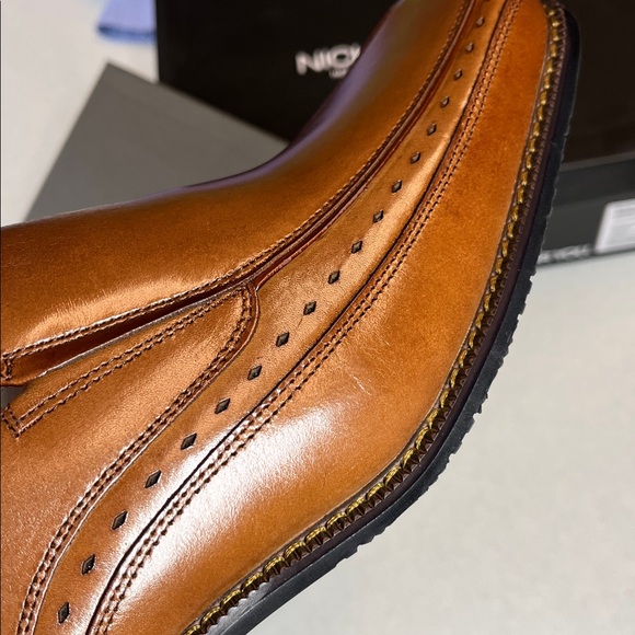 Stacy Adams Danton Brown Leather Slip On Shoes. Size 8W. NWT. - Picture 8 of 9